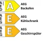 Einbauküche Esilia, grafitschwarz, ink. AEG Elektrogeräte