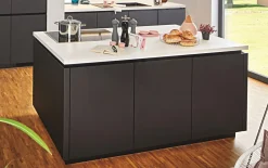 Einbauküche Esilia, grafitschwarz, inkl. Siemens Elektrogeräte