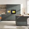 Einbauküche Esilia, mineralgrün ultramatt, inkl. Bosch Elektrogeräte