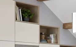 Einbauküche Felde/Navera, magnolia, inkl. Neff Elektrogeräte