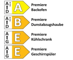 Einbauküche Felde, weiß, inkl. Elektrogeräte