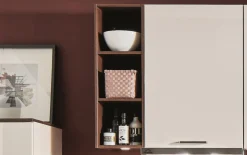 Einbauküche Flash, magnolia, inkl. Siemens Elektrogeräte