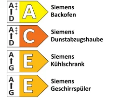 Einbauküche Frano, macchiato, inkl. Siemens Elektrogeräte
