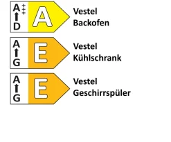 Einbauküche IP 3150/IP 2200, graphit, inkl. Elektrogeräte
