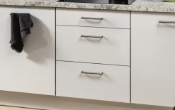 Einbauküche IP 1200, space grey/burgundrot, inkl. Elektrogeräte