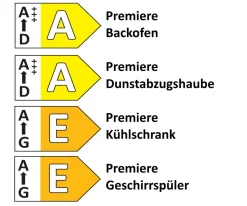 Einbauküche Lenzen, seidengrau, inkl. Elektrogeräte