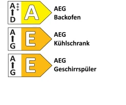 Einbauküche Perfect brillant, satin, inkl. AEG Elektrogeräte