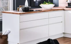 Einbauküche Perfect Brillant, weiß, inkl. Siemens Elektrogeräten