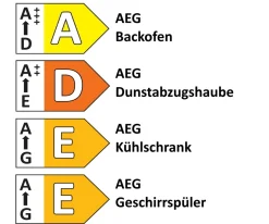 Einbauküche Perfect soft/Bali, graphit, inkl. AEG Elektrogeräte