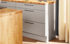 Einbauküche Perfect Soft, perlgrau, inkl. Privileg Elektrogeräte