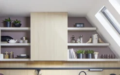 Einbauküche Ravenna, weiß/beige, inkl. Neff Elektrogeräte