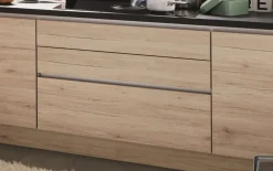 Einbauküche Riva, Eiche San Remo Nachbildung, inkl. Bora Muldenlüfter und inkl. Elektrogeräte