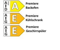 Einbauküche Riva, Eiche San Remo Nachbildung, inkl. Bora Muldenlüfter und inkl. Elektrogeräte