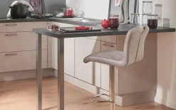 Einbauküche Riva, weißbeton, inkl. Elektrogeräte