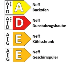 Einbauküche Roma, weiß ultramatt, inkl. Neff Elektrogeräte