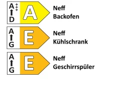 Einbauküche Seega/Stadum, grauschieferfarbend, inkl. Neff Elektrogeräte