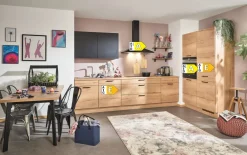 Einbauküche Stadum/Torna, Eiche Sierra Nachbildung, inkl. Elektrogeräte