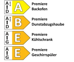 Einbauküche Stana, hellgrau Hochglanz, inkl. Elektrogeräte