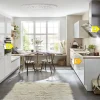 Einbauküche Structura, Hochglanz weiß, inkl. Bosch Elektrogeräte
