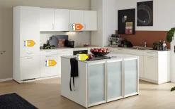 Einbauküche Sunta, weiß, inkl. Siemens Elektrogeräte