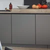 Einbauküche Torna, Lacklaminat schiefergrau supermatt, inkl. Privileg Elektrogeräte