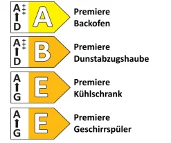 Einbauküche Torna, schiefergrau, inkl. Elektrogeräten