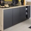 Einbauküche Torna, schwarz matt, inkl. Neff Elektrogeräte