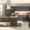 Einbauküche Torna, schwarz supermatt, inkl. Bosch Elektrogeräte