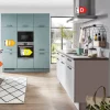 Einbauküche Torna, seidengrau, inkl. Siemens Elektrogeräte