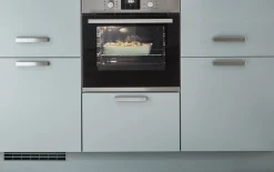 Einbauküche Torna, seidengrau, inkl. Siemens Elektrogeräte