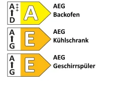 Einbauküche Touch, alpinweiß, inkl. AEG Elektrogeräte
