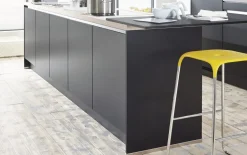 Einbauküche Touch, supermatt schwarz, inkl. Elektrogeräte