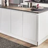 Einbauküche Uno, weiß fein strukturiert, inkl. Miele Elektrogeräte