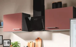 Einbauküche Wida, kaminrot, inkl. Privileg Elektrogeräte