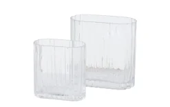 2er-Set Glasvasen Tulpina, transparent