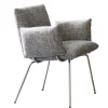 Essgruppe Maika/ET244, anthrazit/Eiche furniert
