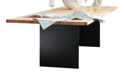 Essgruppe Maika/ET244, anthrazit/Eiche furniert