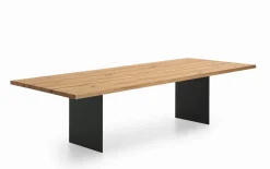 Essgruppe Maika/ET244, anthrazit/Eiche furniert