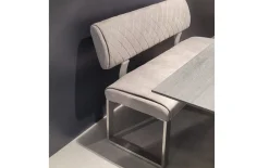 Essgruppe Moka/Comedor, Wildeiche schwarz-Nachbildung/hellgrau