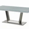 Esstisch Comedor, silbergrau, inkl. Ausziehfunktion