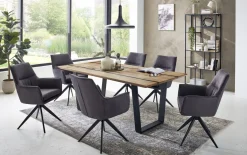 Esstisch Epoxy, Charakter Eiche massiv