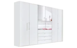 Falttürenkleiderschrank Loft, alpinweiß, 300 x 236 cm