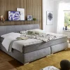 Familienboxspringbett Flint, silber, 240 x 200 cm