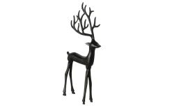 Figur Hirsch, schwarz, 38 cm