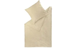 Flanell Bettwäsche, beige, 135 x 200 cm