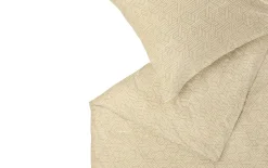 Flanell Bettwäsche, beige, 135 x 200 cm