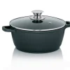 Fleischtopf Kerros in schwarz, 24 cm