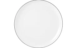 Frühstücksteller Lido Black Line, weiß, 20 cm
