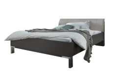 Futonbett Loft, kieselgrau, 140 x 200 cm