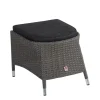 Garten-Hocker Barcelona, Geflecht Polyrattan grey-mix